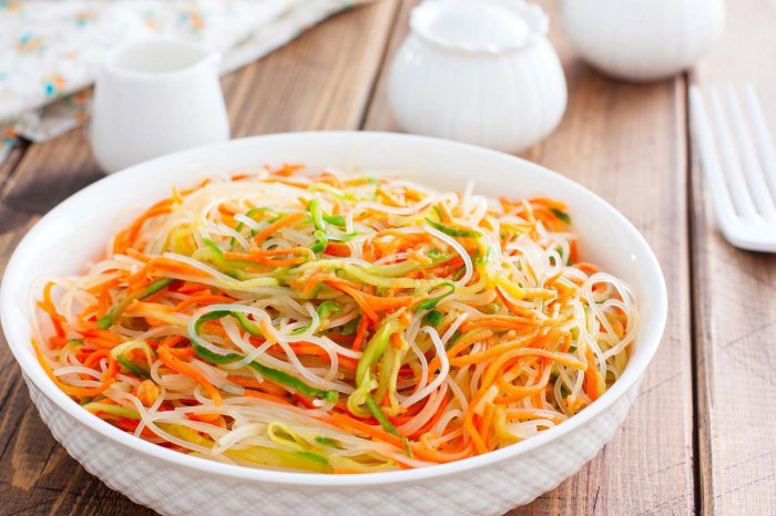Простой и вкусный салат с фунчозой