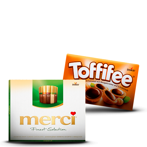 Набор конфет «Merci» / «Toffifee»